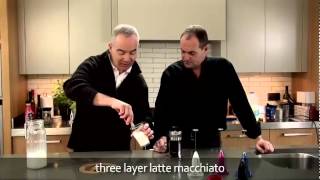 aerolatte  milk frother makes three layer caffè latte macchiato [upl. by Aztinad647]