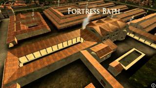 Animation of ancient Roman Fort in Caerleon Wales [upl. by Ybhsa]