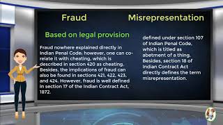 What is Difference Between Fraud amp Misrepresentation [upl. by Harahs119]