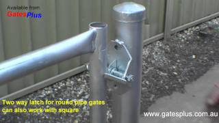 Gate Latch 2 way for round pipe and square [upl. by Nitsyrk]