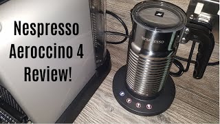 Nespresso Aeroccino 4 Milk Frother Review  Worth upgrading from the Aeroccino 3 [upl. by Yelahs]