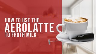 How To Use the AeroLatte To Froth Milk [upl. by Hilbert]