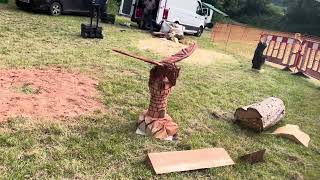 A fabulous range of wooden sculpture at Caerleon festival 2024 [upl. by Notsud]