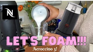 How To Foam Milk With Aeroccino 3 Make Coffee With Foam Tips amp Tricks  Easy Foamed Latte Recipe [upl. by Aititel]