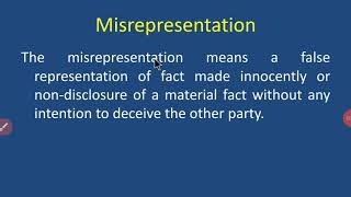 Misrepresentation [upl. by Arturo]